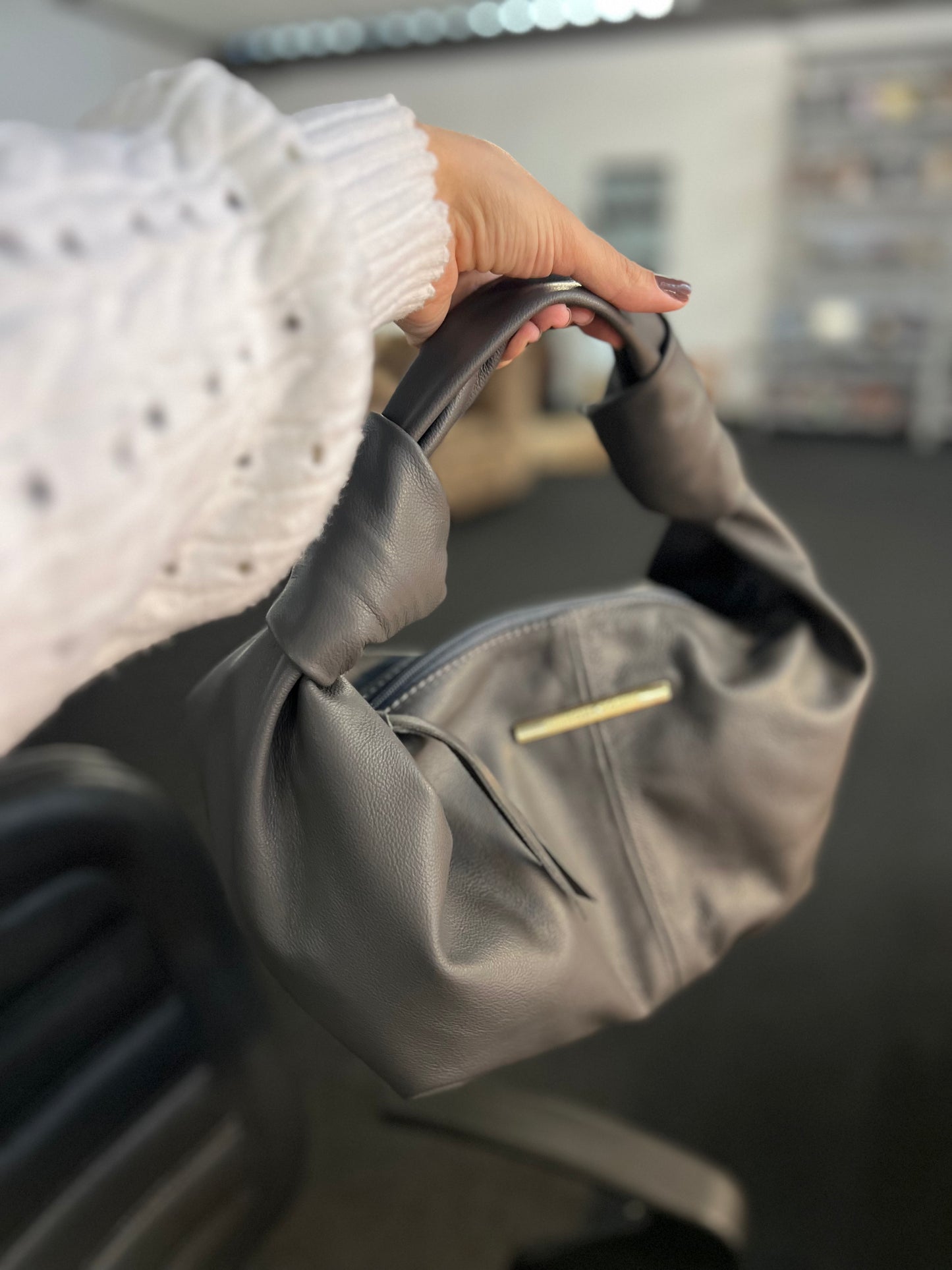Bolsa Yasmim | Em couro legítimo premium