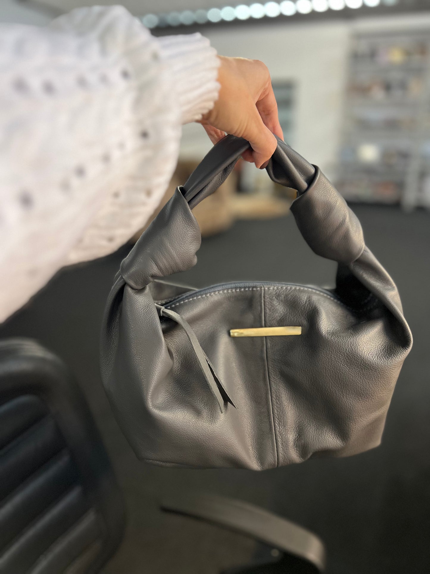 Bolsa Yasmim | Em couro legítimo premium