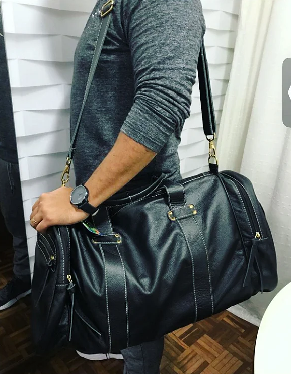 Mala Cléo | Em couro legítimo premium