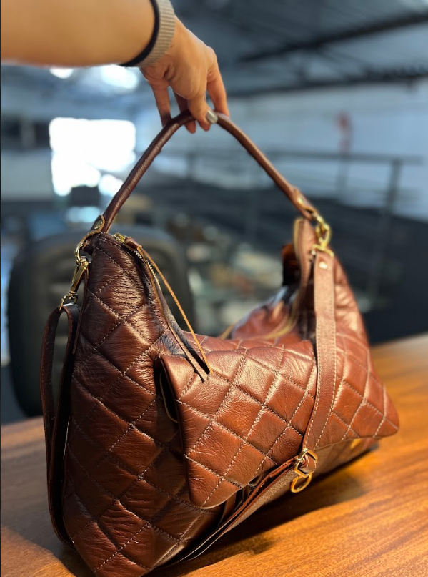 Bolsa Eduarda | Em couro legítimo premium