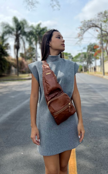 Pochete Janaína | | Em couro legítimo premium