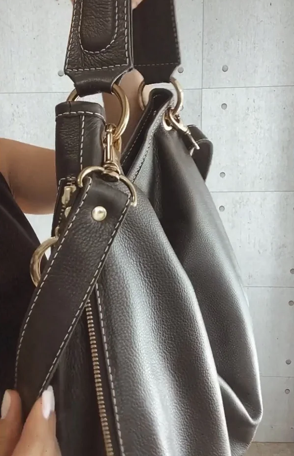 Bolsa Carine | Em couro legítimo premium