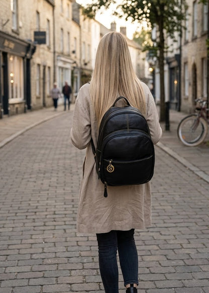 Mochila Leila | Em couro legítimo premium