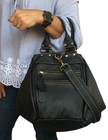 Bolsa Megan |  | Em couro legítimo premium