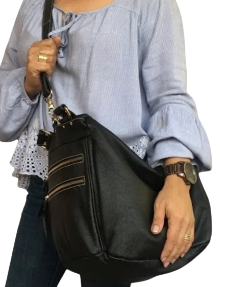 Bolsa Megan |  | Em couro legítimo premium