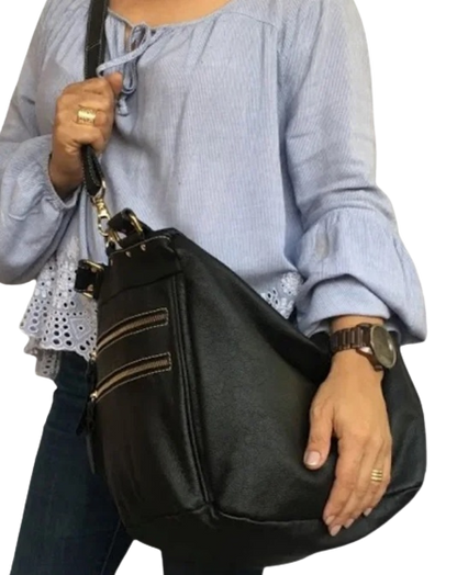 Bolsa Megan |  | Em couro legítimo premium