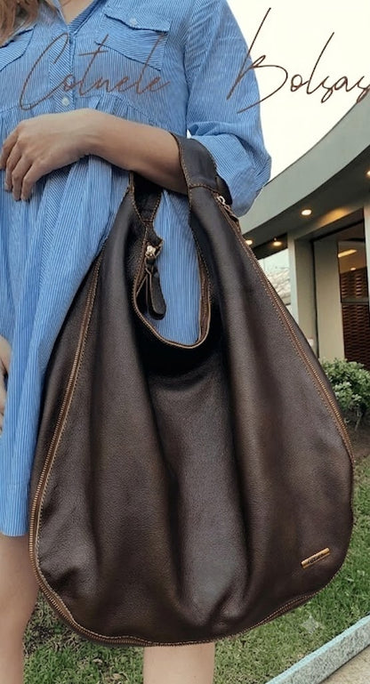 Bolsa Carine | Em couro legítimo premium