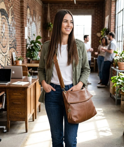 Bolsa Simone | Em couro legítimo premium