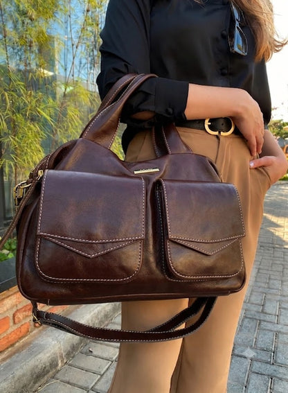 Bolsa Eva | Em couro legítimo premium