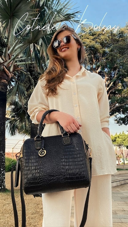 Bolsa Olívia | Em couro legítimo premium