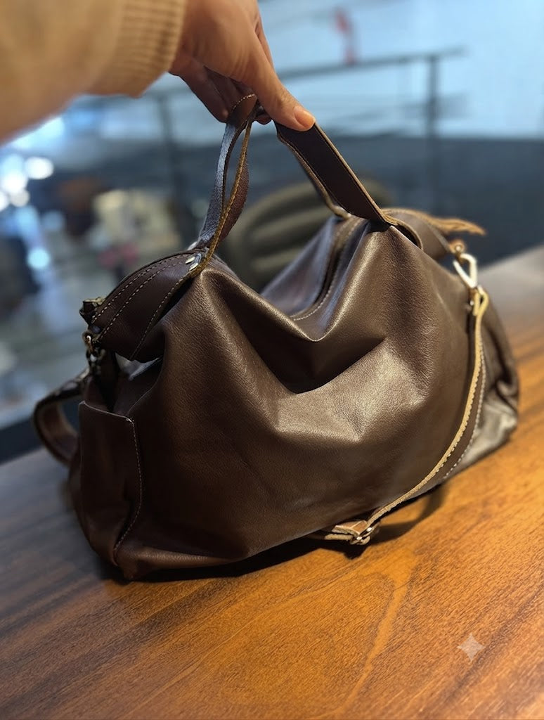 Bolsa Eveline | Em couro legítimo premium