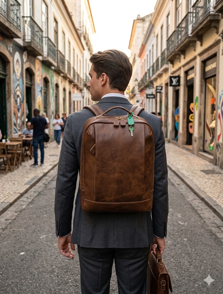 Mochila Cris | Em couro legítimo premium