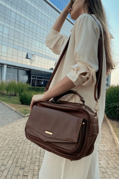 Bolsa Helena | Em couro legítimo premium