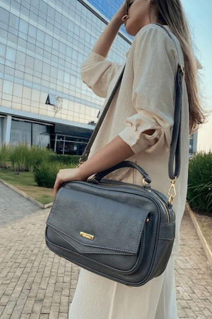 Bolsa Helena | Em couro legítimo premium