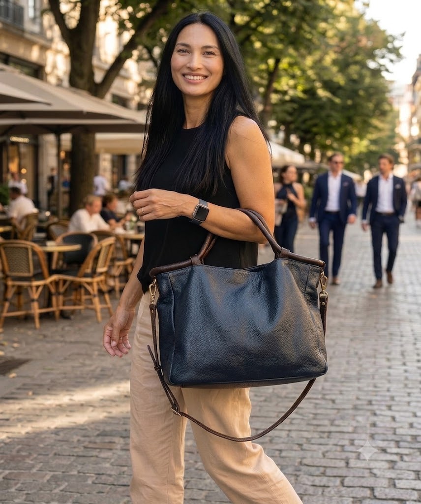 Bolsa Elza | Em couro legítimo premium