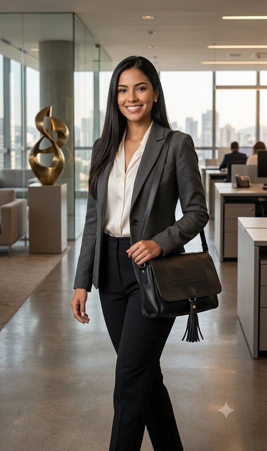 Bolsa Bárbara | Em couro legítimo premium