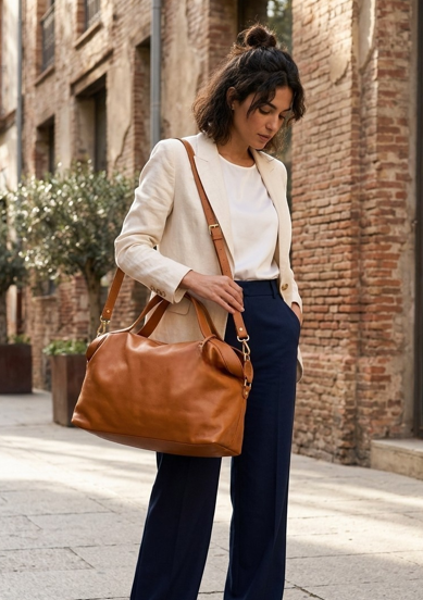 Bolsa Francesca | Em couro legítimo premium