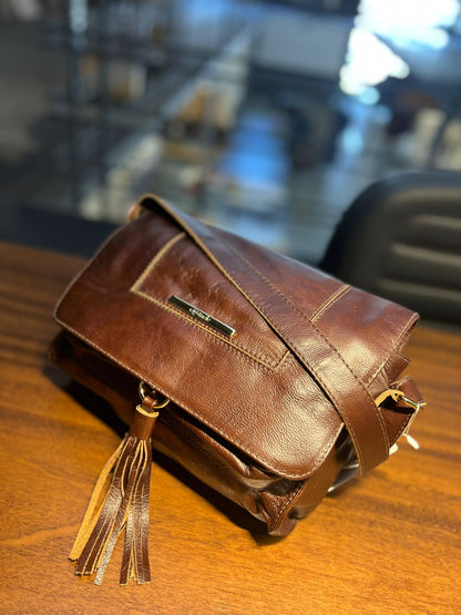Bolsa Bárbara | Em couro legítimo premium