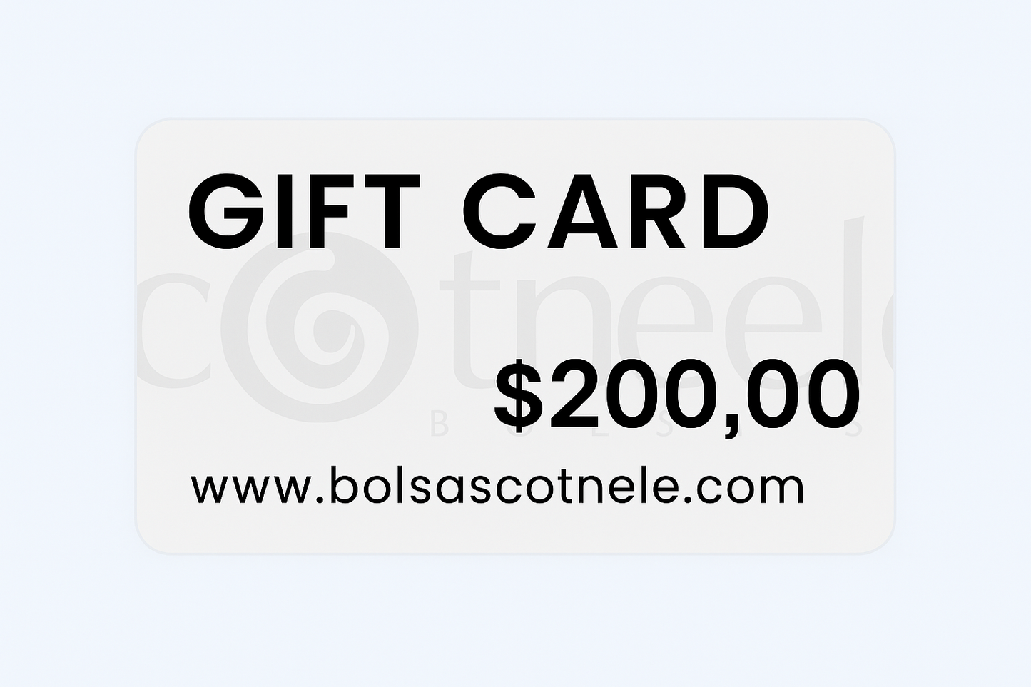 Cartão Presente Cotnele!