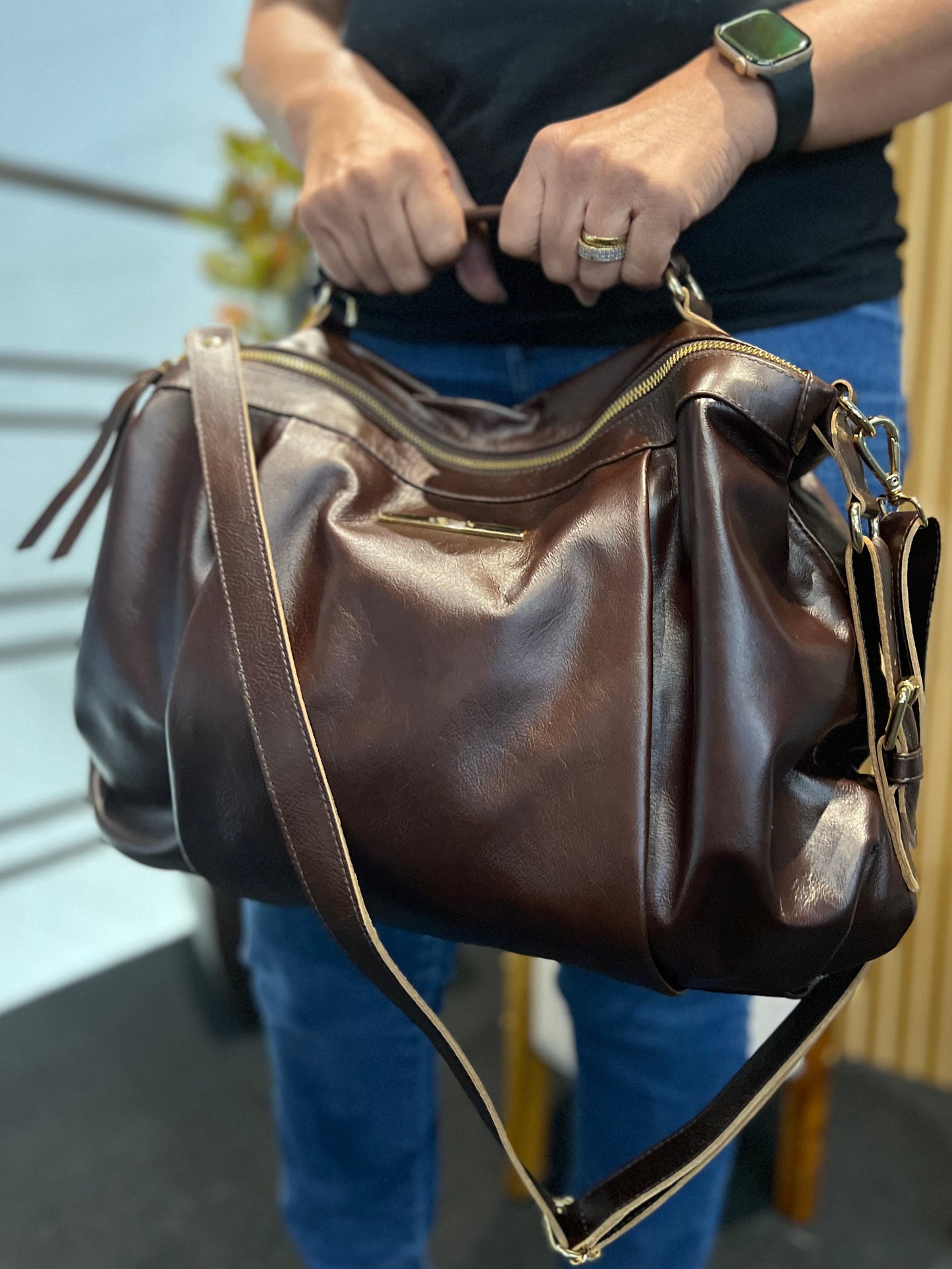 Bolsa Fatima | Em couro legítimo premium