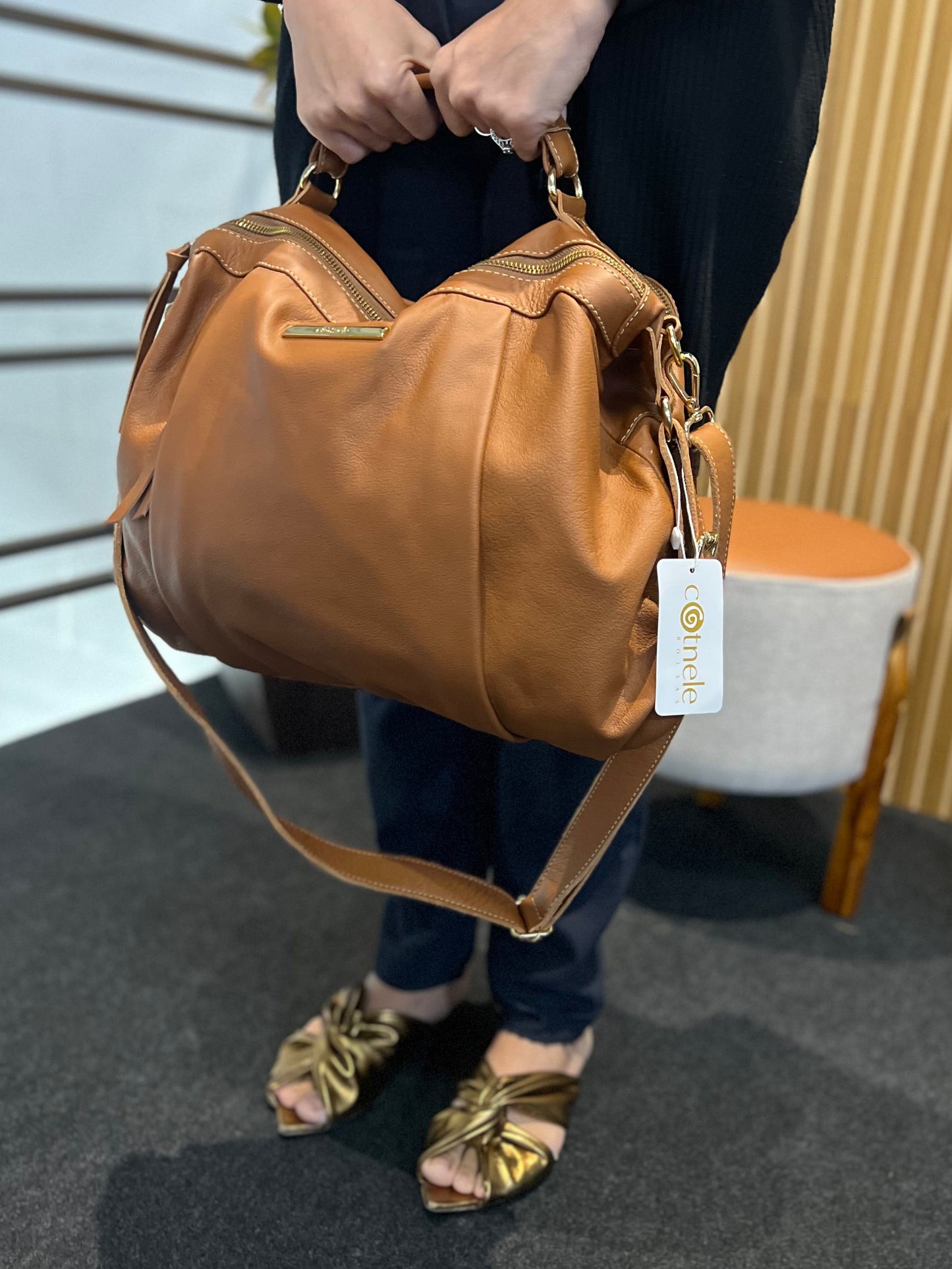 Bolsa Fatima | Em couro legítimo premium