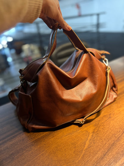 Bolsa Eveline | Em couro legítimo premium