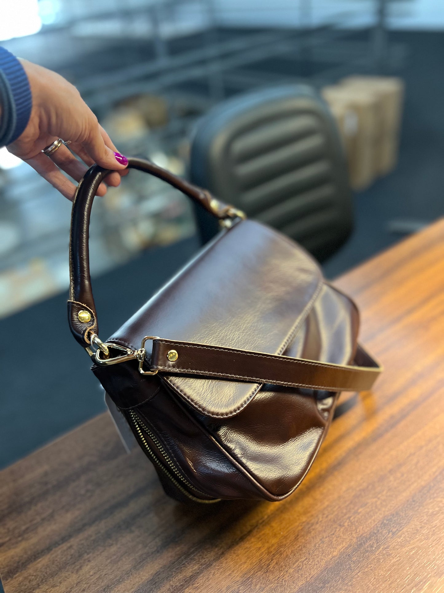 Bolsa Valentina | Em couro legítimo premium