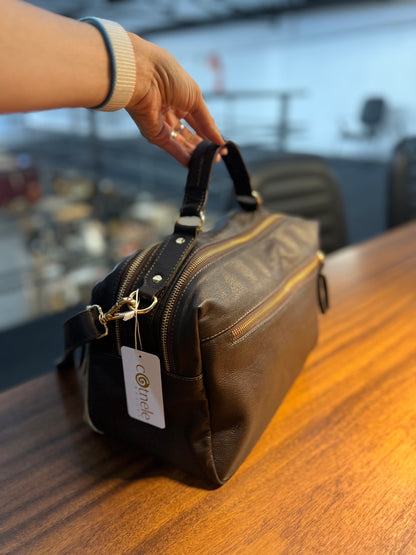 Bolsa Virgínia | Em couro legítimo premium