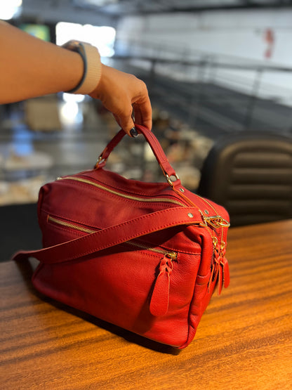 Bolsa Virgínia | Em couro legítimo premium