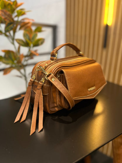 Bolsa Helena | Em couro legítimo premium