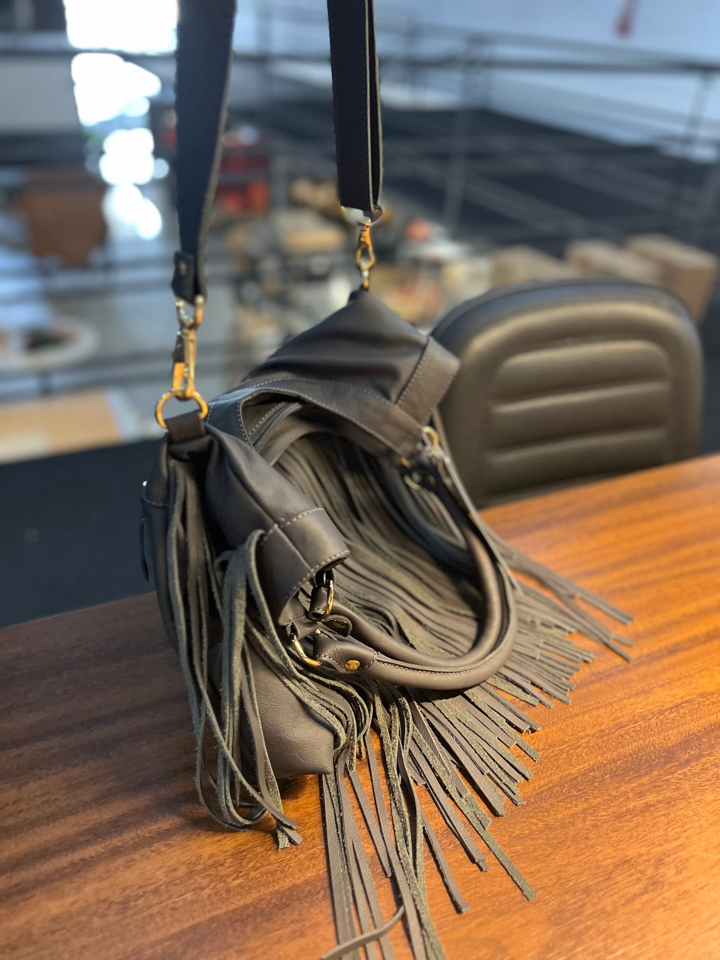 Bolsa Justine | Em couro legítimo premium