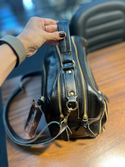 Bolsa Virgínia | Em couro legítimo premium