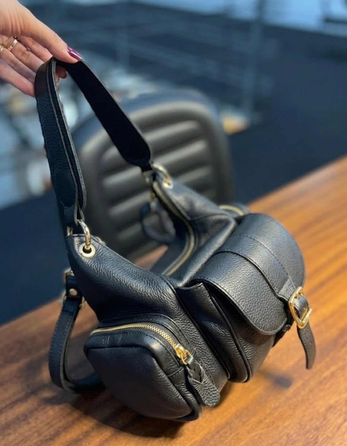 Bolsa Malu | Em couro legítimo premium