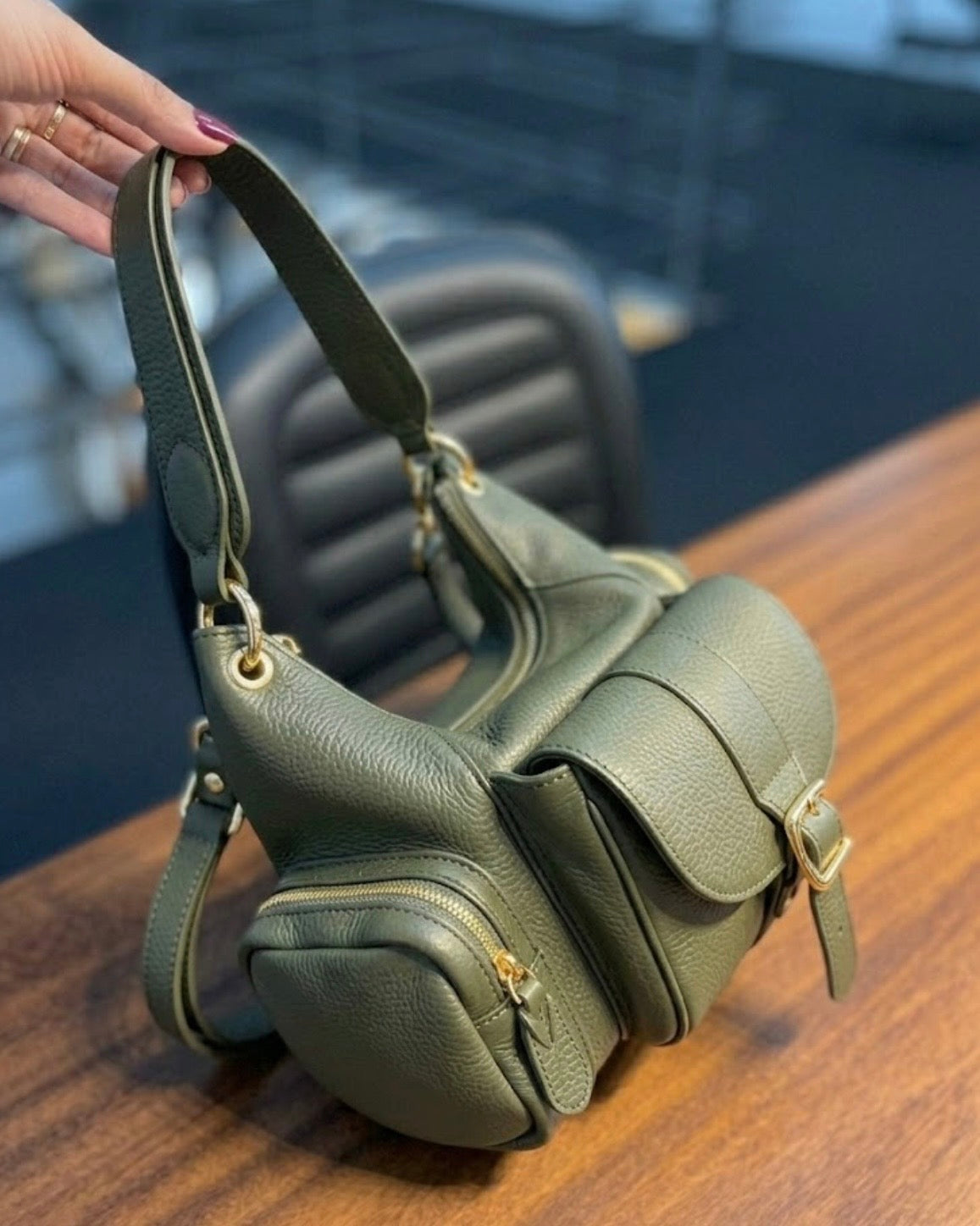 Bolsa Malu | Em couro legítimo premium