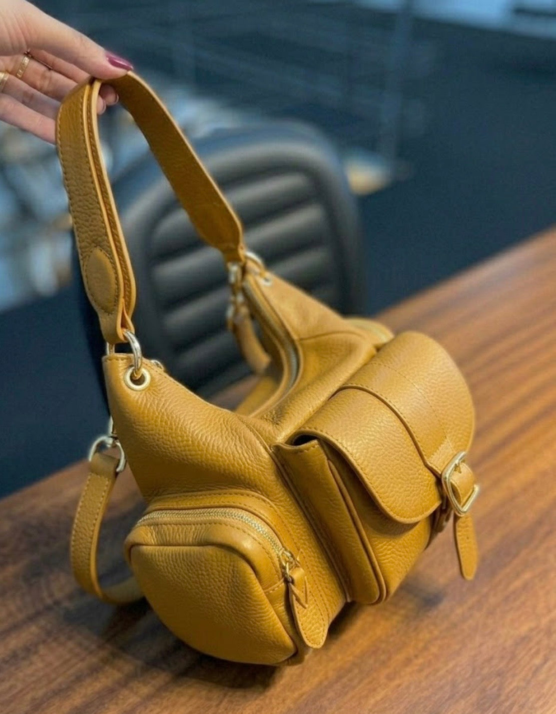 Bolsa Malu | Em couro legítimo premium