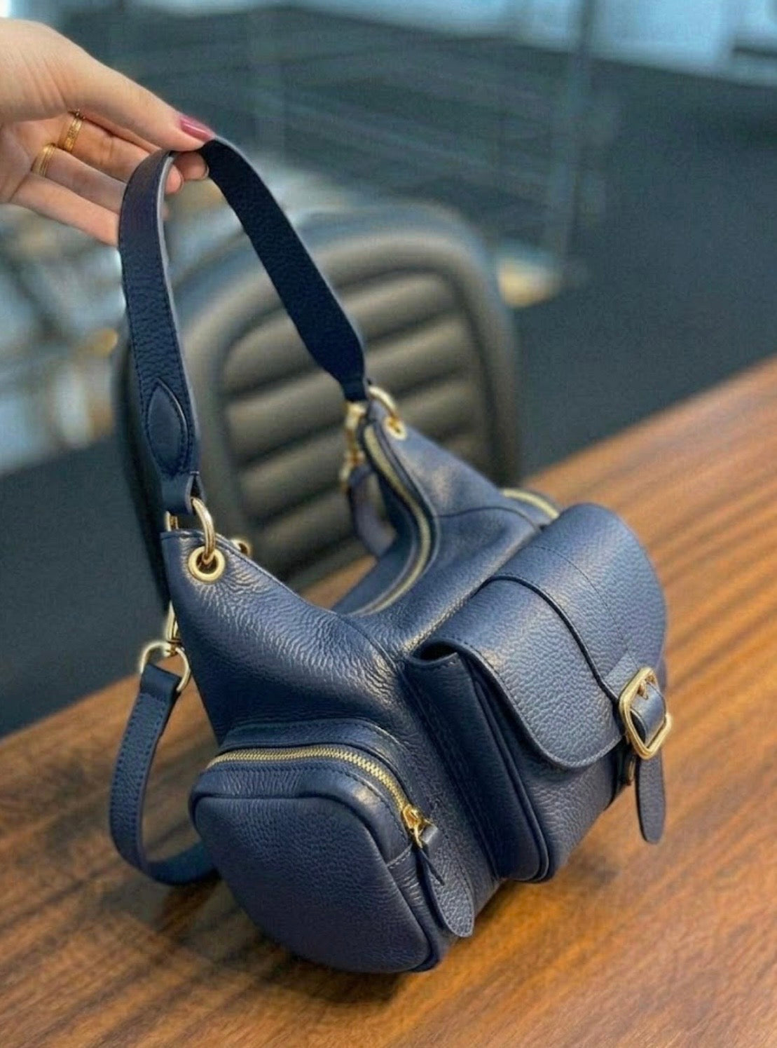 Bolsa Malu | Em couro legítimo premium