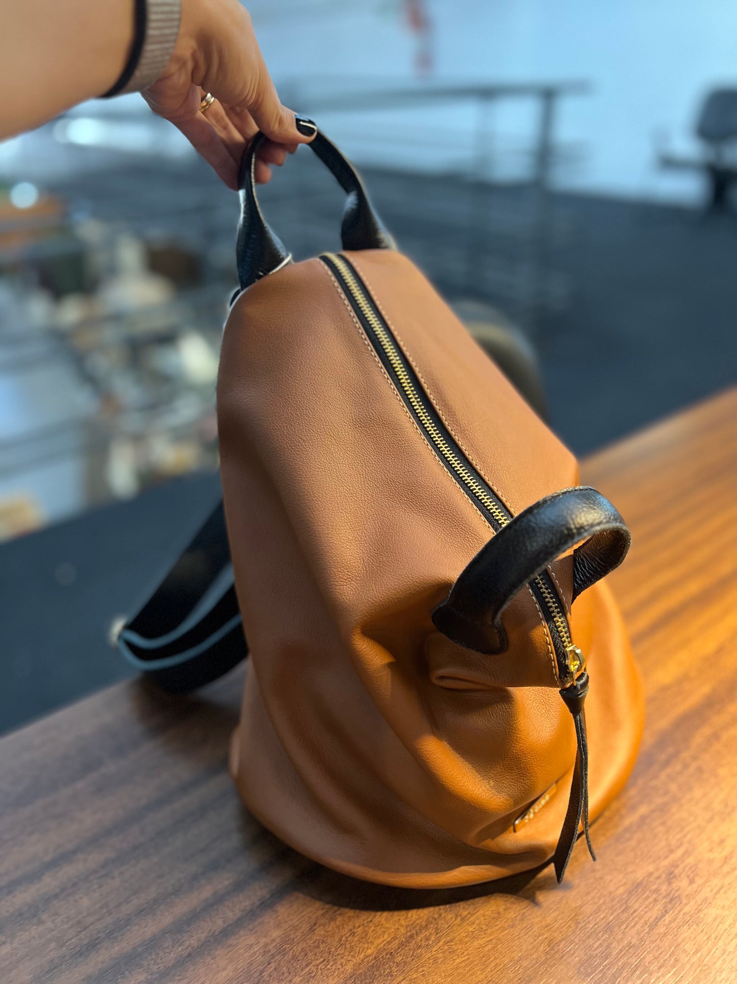 Mochila Maitê | Em couro legítimo premium