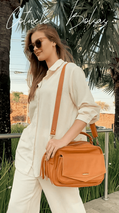 Bolsa Helena | Em couro legítimo premium
