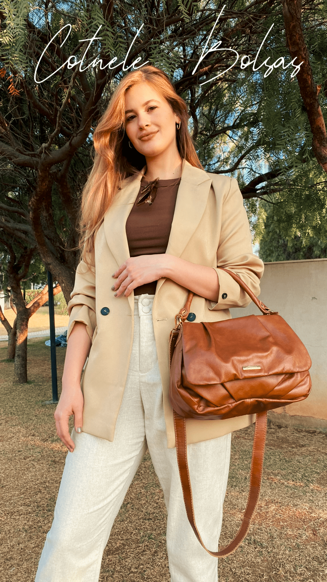 Bolsa Claudia | Em couro legítimo premium