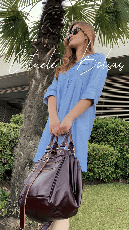 Bolsa Megan |  | Em couro legítimo premium