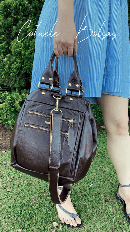 Bolsa Megan |  | Em couro legítimo premium