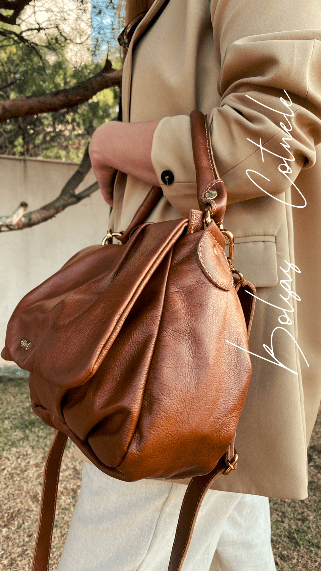 Bolsa Claudia | Em couro legítimo premium