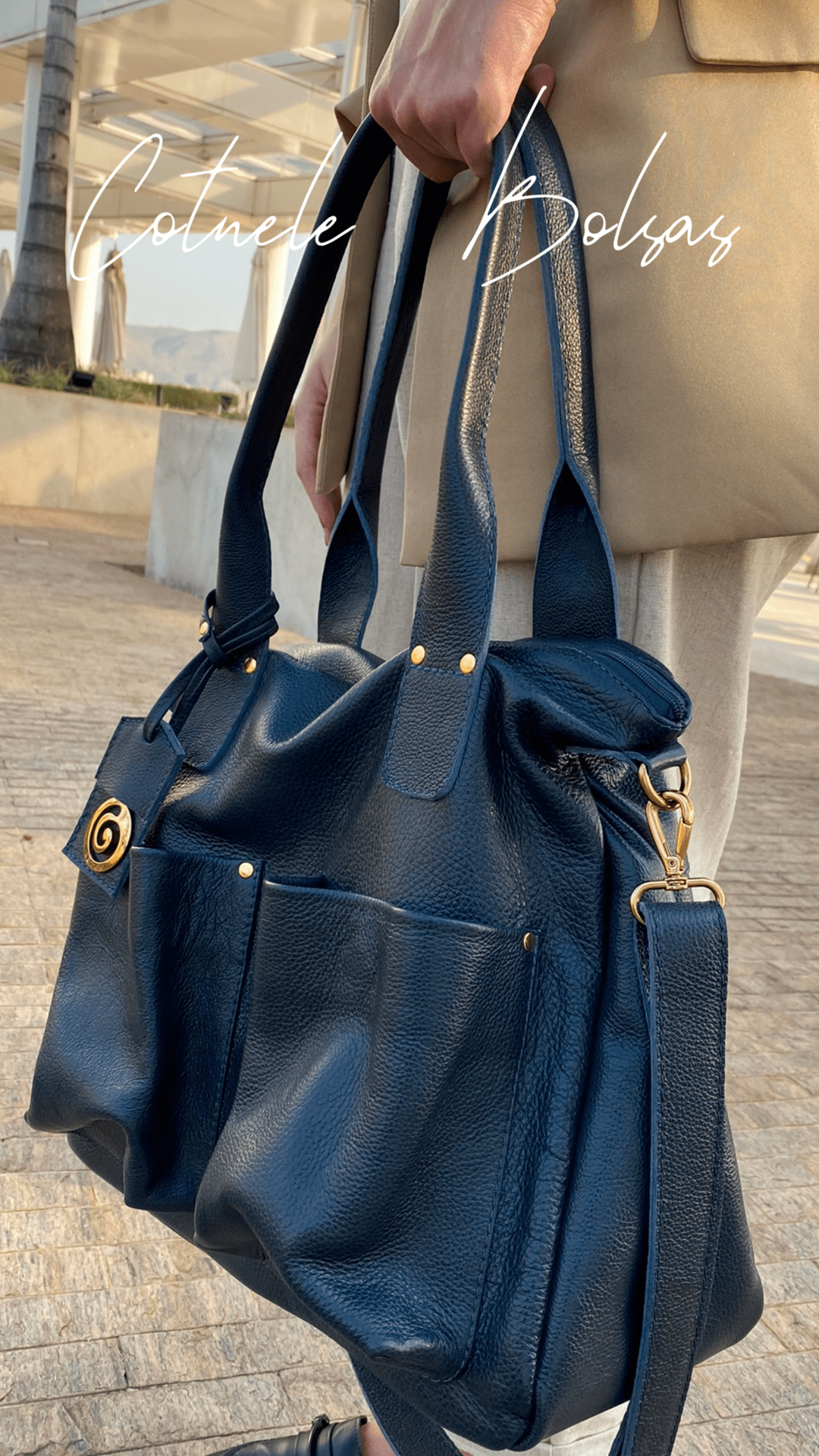 Bolsa Leonor | Em couro legítimo premium