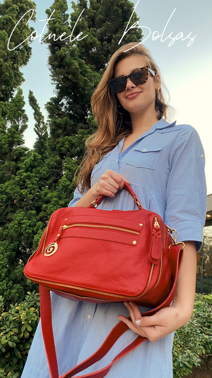 Bolsa Virgínia | Em couro legítimo premium