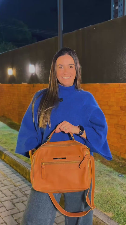 Bolsa Virgínia | Em couro legítimo premium