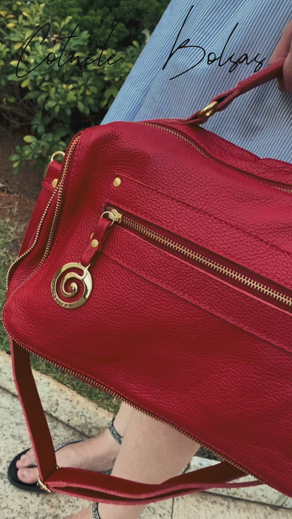 Bolsa Virgínia | Em couro legítimo premium